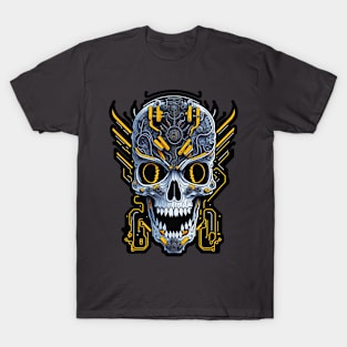 Mecha Skull S01 D39 T-Shirt